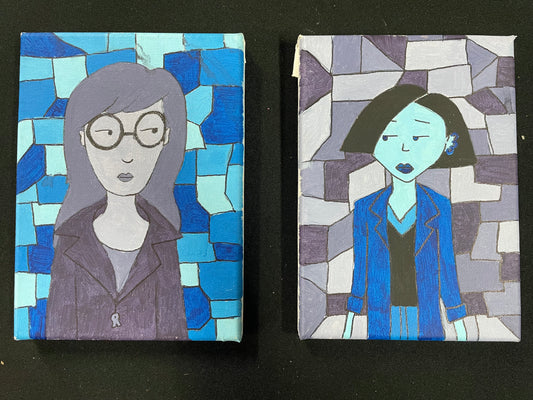 Marlene: Daria in Purple & Jane in Blue